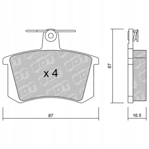 GALFER/SDT 2140800 klocki hamulcowe Tylko dziś