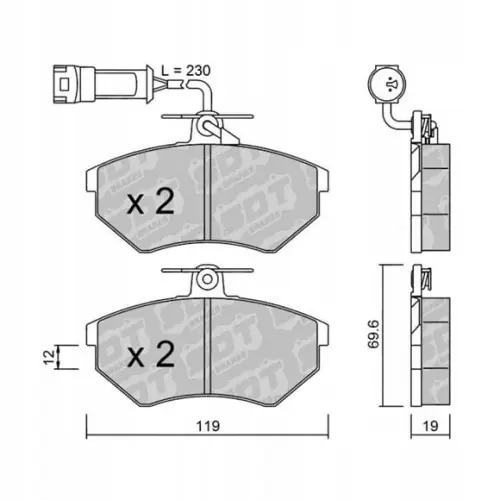 Ekspresowa dostawa GALFER/SDT 2140901 klocki hamulcowe