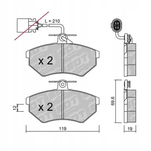 Kup teraz GALFER/SDT 2141000 klocki hamulcowe