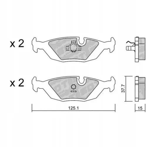 Nowość GALFER/SDT 2141001 klocki hamulcowe