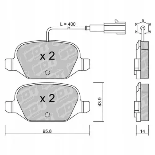 GALFER/SDT 2141902 klocki hamulcowe Niska cena