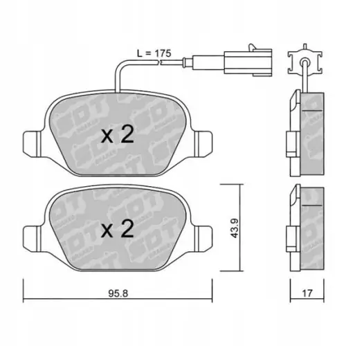 GALFER/SDT 2141903 klocki hamulcowe Tylko dziś