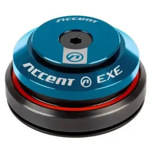 Autentyczny Stery zintegrowane Accent HI-EXE 1-1/8"-1-1/8" IS42/IS42, niebieskie, łożyska maszynowe