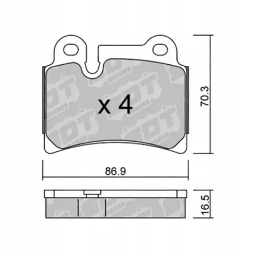 Oryginalny GALFER/SDT 2143802 klocki hamulcowe
