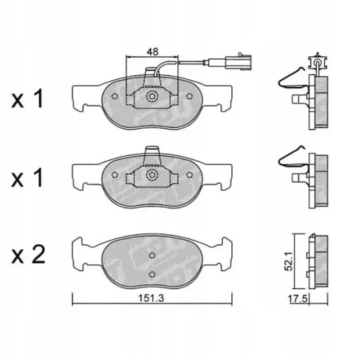 GALFER/SDT 2143900 klocki hamulcowe Tani