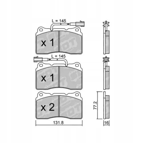 GALFER/SDT 2144400 klocki hamulcowe Tylko dziś