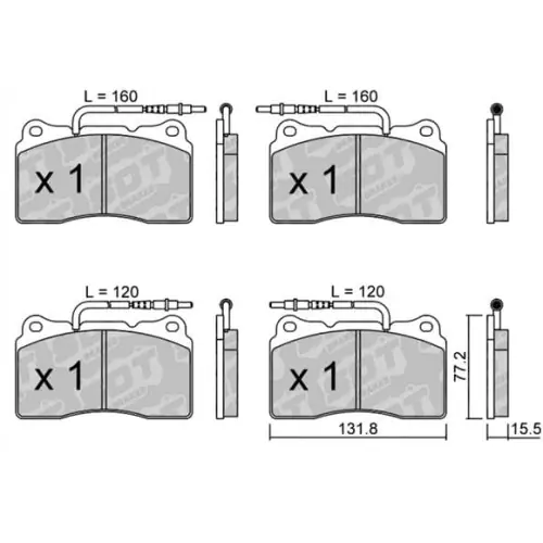 GALFER/SDT 2144402 klocki hamulcowe Zamów teraz