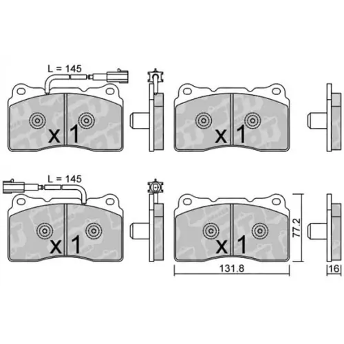 GALFER/SDT 2144407 klocki hamulcowe Darmowa dostawa