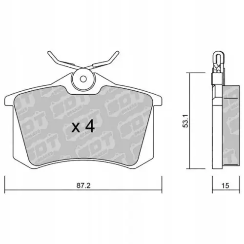 GALFER/SDT 2144700 klocki hamulcowe Zwrot pieniędzy