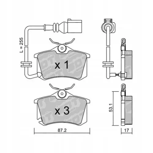GALFER/SDT 2144704 klocki hamulcowe Tani