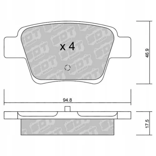 GALFER/SDT 2145200 klocki hamulcowe Premium