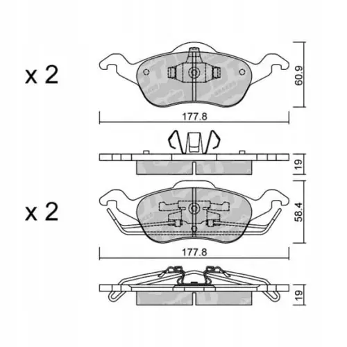 Ostatnia szansa GALFER/SDT 2145500 klocki hamulcowe