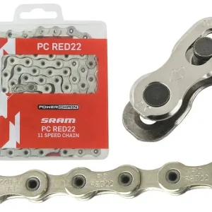 Łańcuch Sram PC Red22 Hollow Pin, 114 ogniw 11rz, spinka PowerLock Rabat