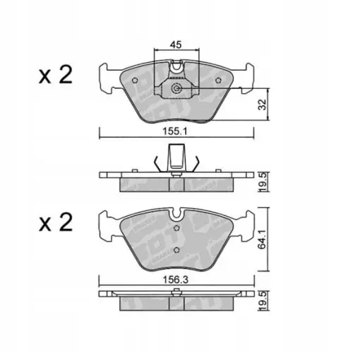 GALFER/SDT 2146102 klocki hamulcowe Niska cena