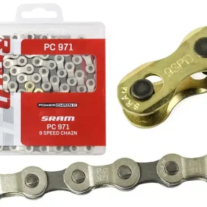 Łancuch Sram PC 971, 114 ogniw 9-rz.srebrno - szary, spinka Power Link Ostatnia szansa