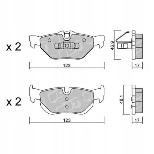 Tylko dziś GALFER/SDT 2146600 klocki hamulcowe