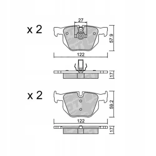 Popularny GALFER/SDT 2146800 klocki hamulcowe