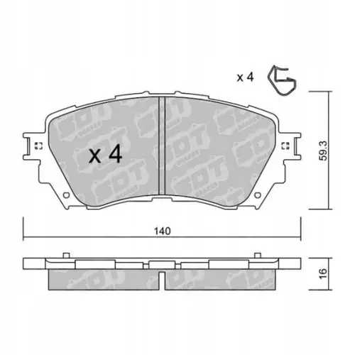 GALFER/SDT 2149100 klocki hamulcowe Szybka dostawa