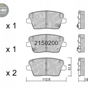 Najlepsza cena GALFER/SDT 2150200 klocki hamulcowe