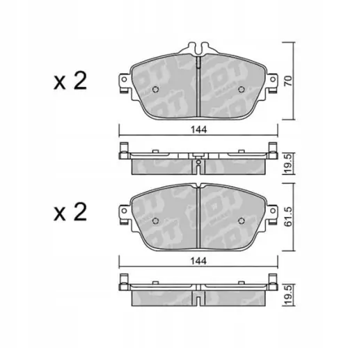 GALFER/SDT 2150500 klocki hamulcowe Darmowa dostawa