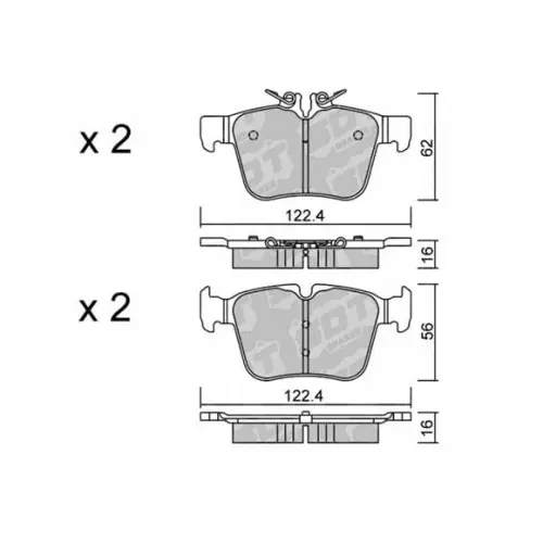 GALFER/SDT 2150800 klocki hamulcowe Popularny