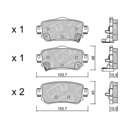 Szybka dostawa GALFER/SDT 2152100 klocki hamulcowe