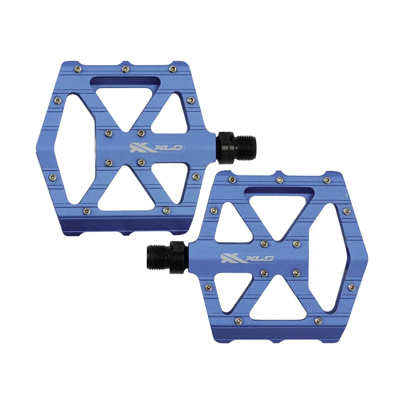 Pedały aluminiowe z pinami XLC PM-M12 BMX, Freeride niebieskie Ekspresowa dostawa