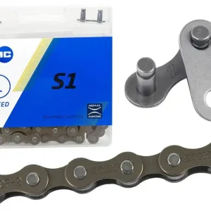 Łańcuch KMC S1, 1/2 x 1/8, 112 ogniw, 8.6mm, brązowy, 1-rzędowy Tylko dziś