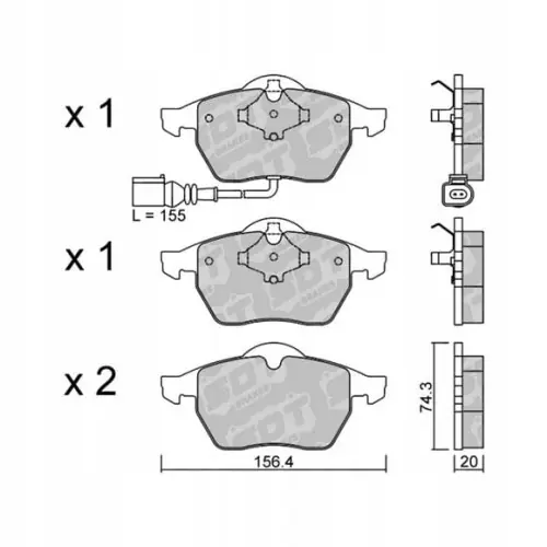 Zamów teraz GALFER/SDT 2153004 klocki hamulcowe