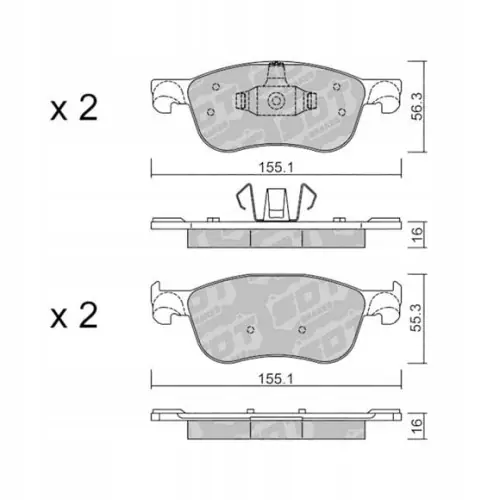 GALFER/SDT 2153600 klocki hamulcowe Darmowa dostawa