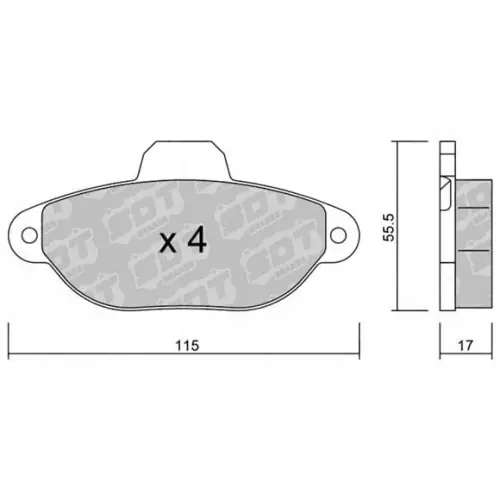 GALFER/SDT 2158401 klocki hamulcowe Rabat
