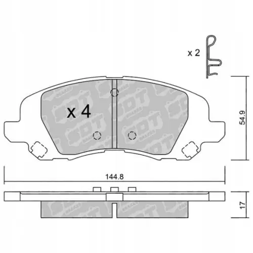 GALFER/SDT 2159000 klocki hamulcowe Rabat