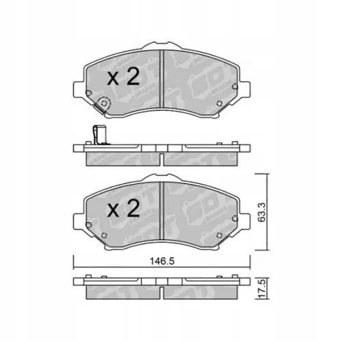 Tylko dziś GALFER/SDT 2159100 klocki hamulcowe