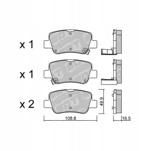GALFER/SDT 2160900 klocki hamulcowe Ekspresowa dostawa