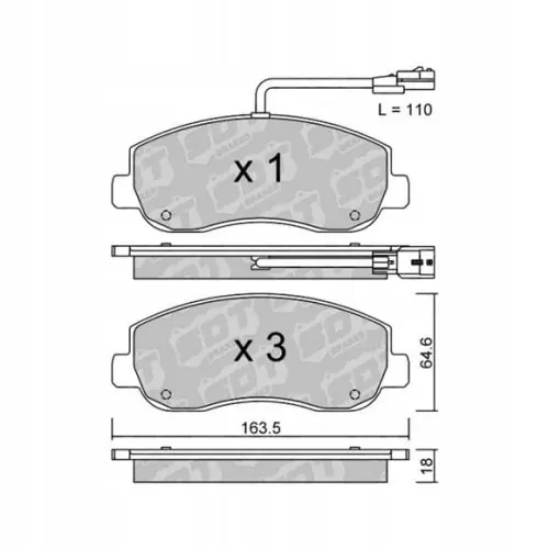 GALFER/SDT 2161100 klocki hamulcowe Kup teraz