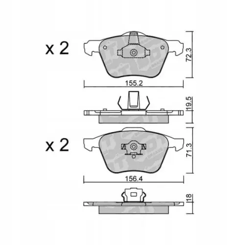 GALFER/SDT 2162100 klocki hamulcowe Bezpieczna płatność