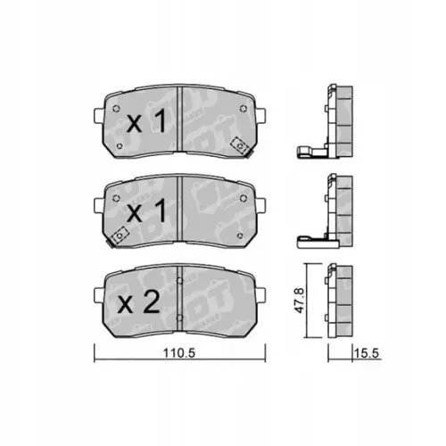 Kup teraz GALFER/SDT 2162900 klocki hamulcowe