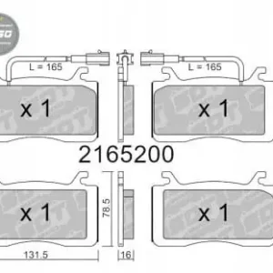 GALFER/SDT 2165200 klocki hamulcowe Niska cena