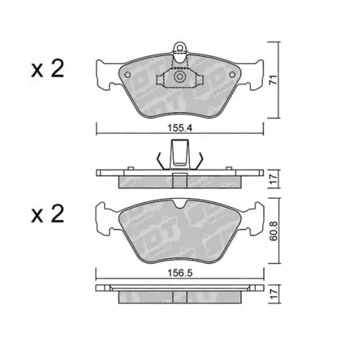 Ostatnia szansa GALFER/SDT 2166900 klocki hamulcowe