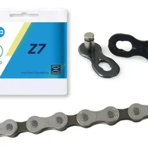 Ostatnia szansa Łańcuch KMC Z7, 6/7 rzędowy, 114 ogniw, 1/2" x 3/32", brązowy/szary