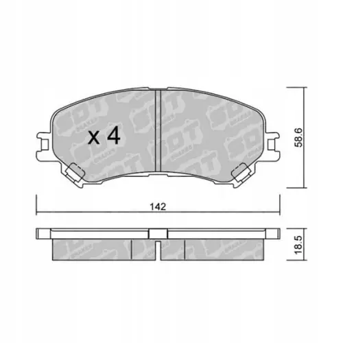 Bezpieczna płatność GALFER/SDT 2168800 klocki hamulcowe