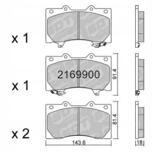 GALFER/SDT 2169900 klocki hamulcowe Tani