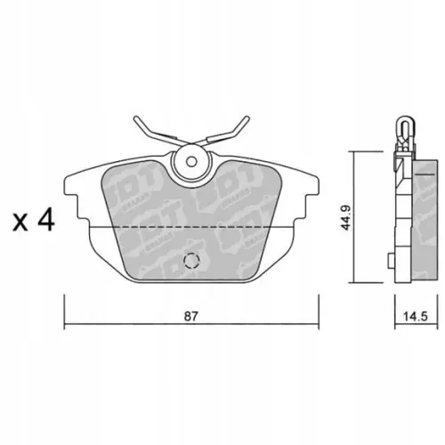 GALFER/SDT 2172601 klocki hamulcowe Nowość