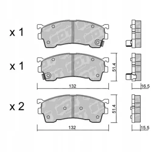 Bezpieczna płatność GALFER/SDT 2176001 klocki hamulcowe