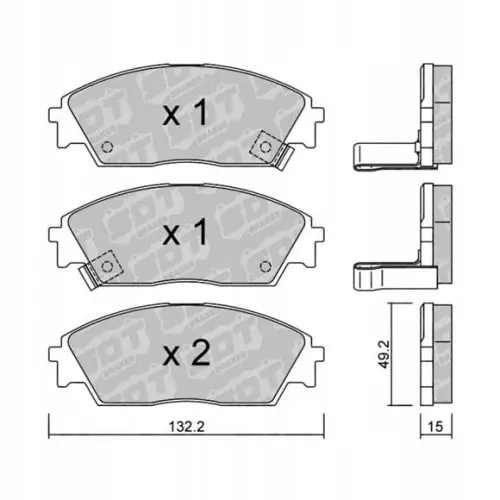 Popularny GALFER/SDT 2176400 klocki hamulcowe