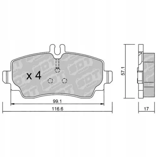 GALFER/SDT 2177300 klocki hamulcowe Ostatnia szansa