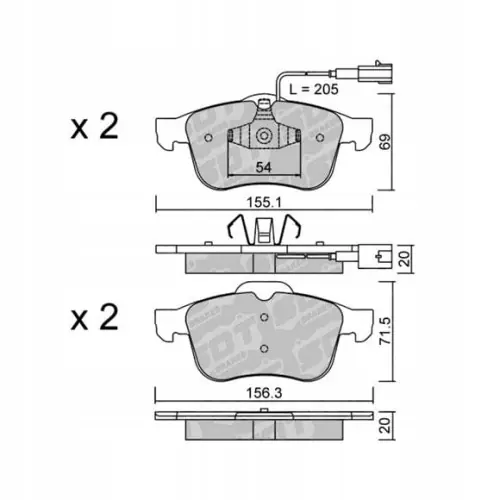 GALFER/SDT 2178602 klocki hamulcowe Zwrot pieniędzy