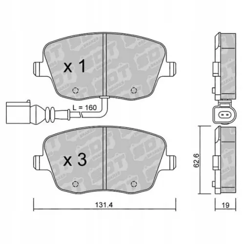 GALFER/SDT 2180201 klocki hamulcowe Oferta limitowana