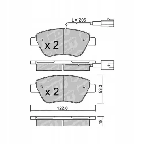 GALFER/SDT 2180402 klocki hamulcowe Oferta