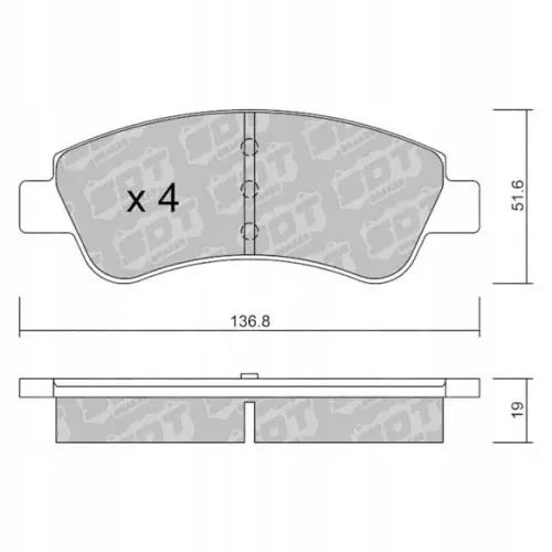 GALFER/SDT 2181500 klocki hamulcowe Wysoka jakość
